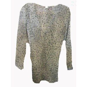Victoria Secret Sexy Plunge neck print nite gown